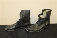 Black Leather BF Goodrich Military Boots