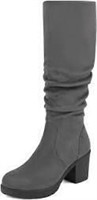 Dream Pairs Grey Knee High Boots