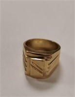 Men's Gold Plated Ring Size 10