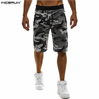 Workout Joggers Camouflage Shorts Men's Size - XL