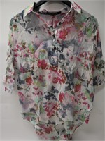 ZANZEA LADIES FLORAL SUMMER SHORT SLEEVE SIZE XL