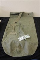 U.S. Military Canvas Duffel Bag - IDd - WW2?