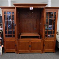 ENTERTAINMENT CENTER, 3 PIECE WITH ADJUSTABLE