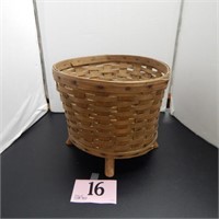 FOOTED WOVEN BASKET/PLANTER 11 IN