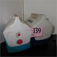 PAIR OF IGLOO COOLERS 10X8