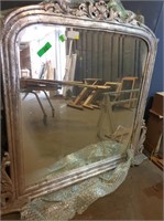 Gilt overmantle mirror approx  1200x1500