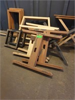 Collection of timber table legs
