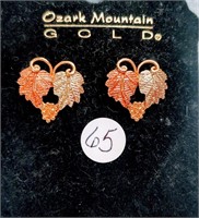 Ozark Mountain gold earrings