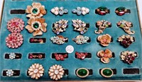 (15) pairs of earrings; some Coro