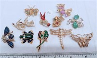 (10) small pins