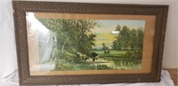 Cows in the creek print