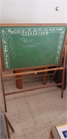 Green alphabet chalk board 39in wide