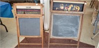 2 slate child size chalk boards