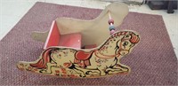 Child rocking horse seat