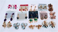 (14) pairs of earrings