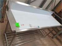 1850x580  stainless bench