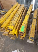 Approx 50 steel 70x30x1000 bench clamping bars