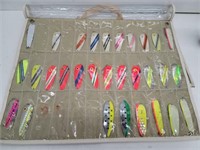 Panel of 30 Vintage Fishing Spoon Lures
