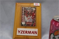 Yzerman Framed Collector Card