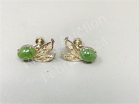 sterling & jade earrings