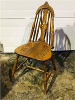 single wood side chair