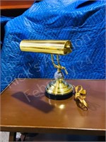 brass & marble base desk lamp