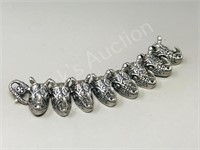 8" long Rhino design bracelet - metal