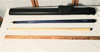 pool stick and case