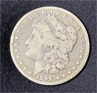 1896-O Morgan Silver Dollar US $1 Coin