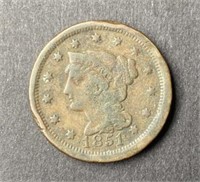 1851 US Braided Large Cent