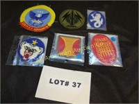 Six military patches