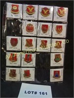 Seventeen military pins