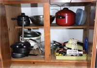 Contents of Bottom Kitchen Cabinets Including