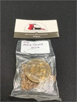 1976 Adair Iowa County Medal w/ Golden Chain