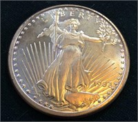 Walking Liberty Design 1 Ounce Fine Copper Coin