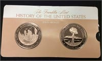 Franklin Mint Solid Bronze Medals
