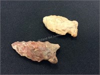 Two Indian Arrow Heads