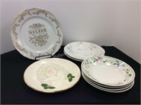 8 Vintage Plates