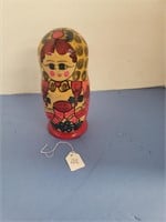 MADE IN USSR NESTING DOLL 5 TOTAL