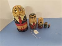 MADE IN USSR NESTING DOLL 5 TOTAL
