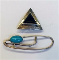 Silver & Turquoise Pins