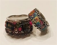 Cloisonee & Colorful Stone Ring