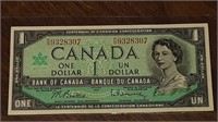 1867-1967 CANADIAN $1.00 DOLLAR NOTE P/O9328307