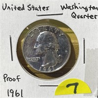 1961 Proof Washington Quarter