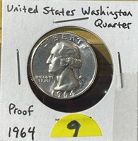 1964 Proof Washington Quarter