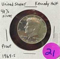 1969s Proof Kennedy Half Dollar