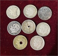 7 Silver Dimes