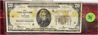 1929 $20  Federal Reserve Bank of Chicago
