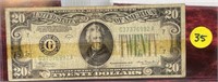 1934a Washington DC Federal Reserve  $20 Note