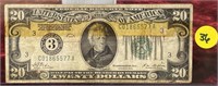 1928 Washington DC Federal Reserve $20 Note
